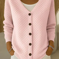 Léonore | Cardigan Matelassé à Boutons