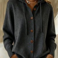 Brigitte | Cardigan à Capuche et Boutons