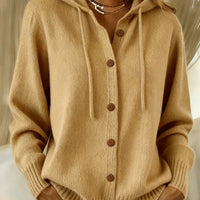 Brigitte | Cardigan à Capuche et Boutons