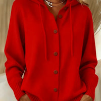 Brigitte | Cardigan à Capuche et Boutons