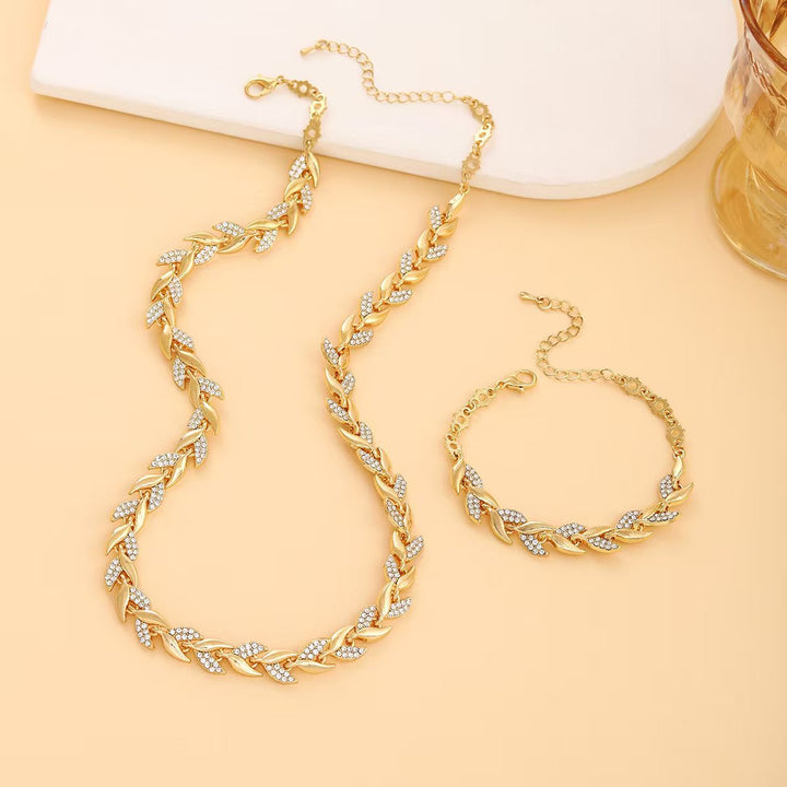 Aurora™ | Ensemble collier et bracelet fait à la main