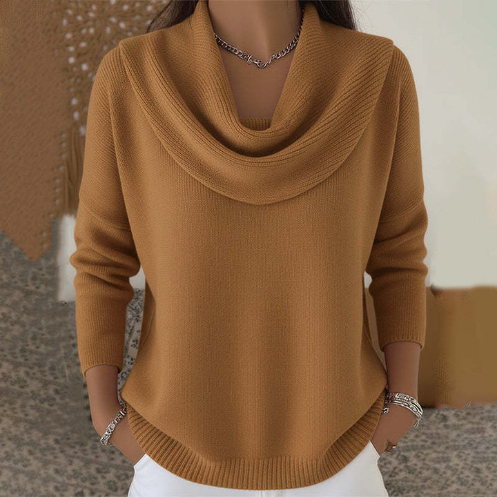 Julie | Pull à Col Drapé