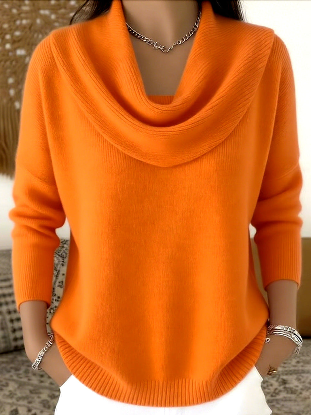 Julie | Pull à Col Drapé