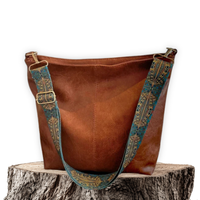Marianne - Sac à bandoulière en cuir vintage
