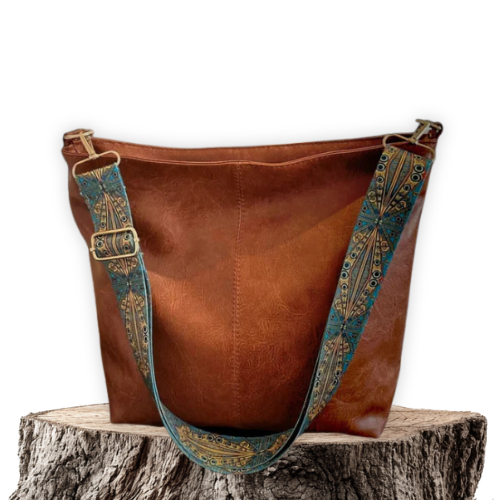 Marianne - Sac à bandoulière en cuir vintage