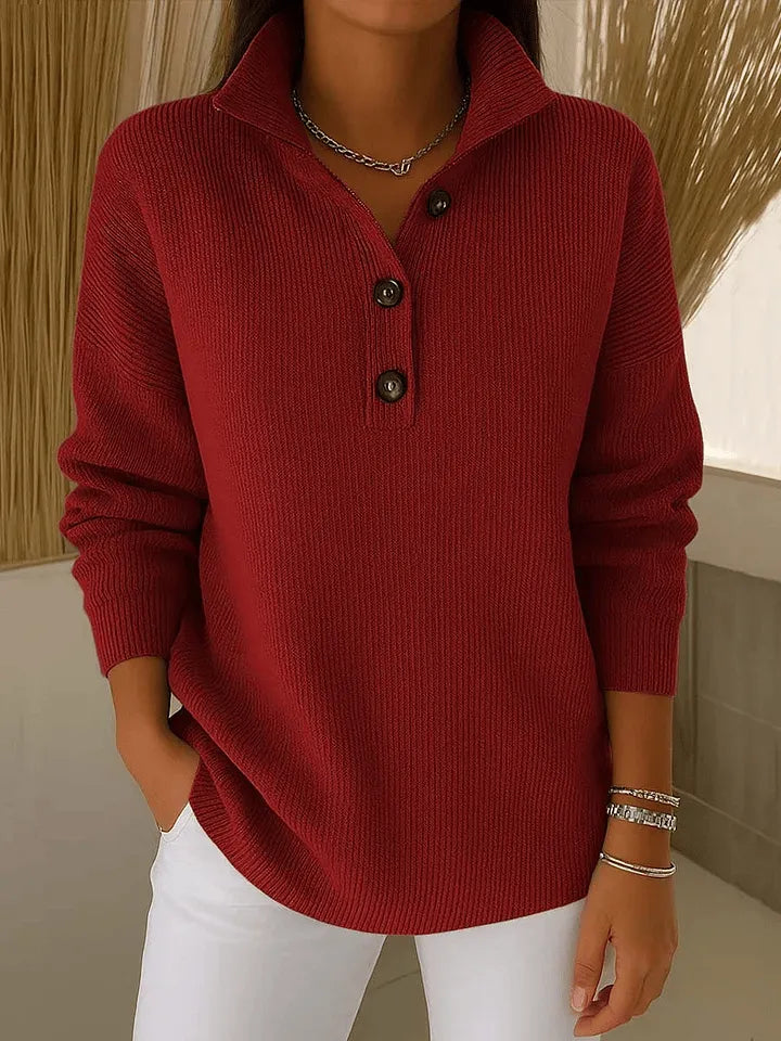 Ambre | Pull Polo à Col V