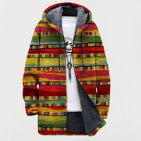 Hélène | Manteau à Rayures d'Inspiration Bohème