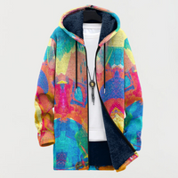 Claire | Manteau à Imprimé Artistique Multicolore