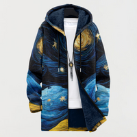 Diane | Manteau à Motif Ciel Étoilé