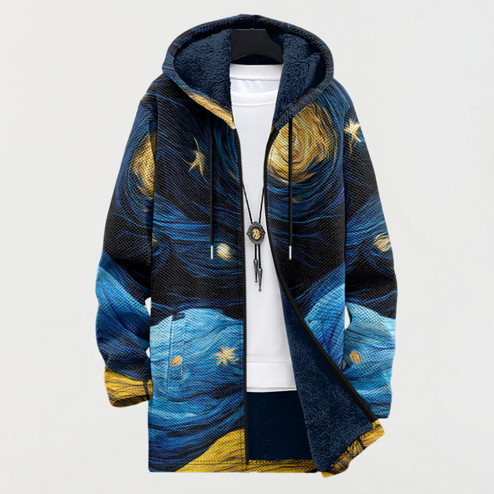 Diane | Manteau à Motif Ciel Étoilé