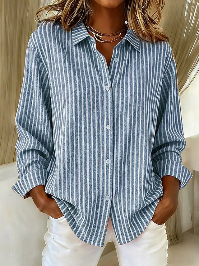 Gemma | Chemise Rayée à Boutons