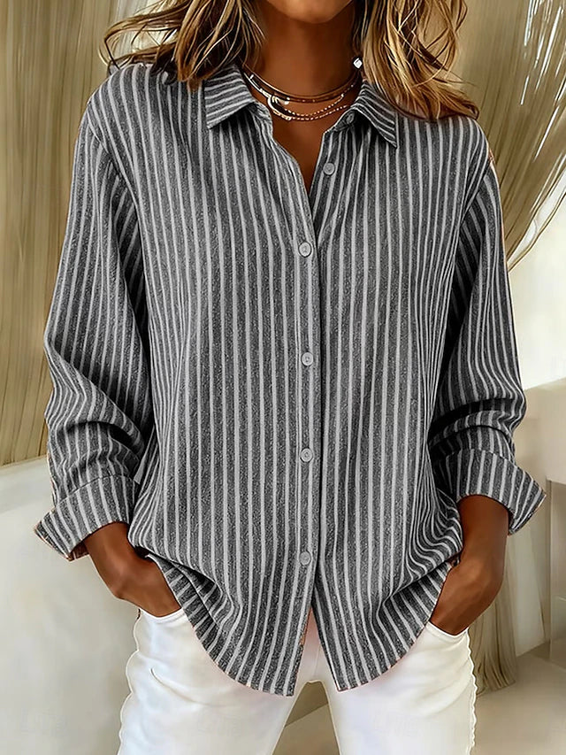 Gemma | Chemise Rayée à Boutons