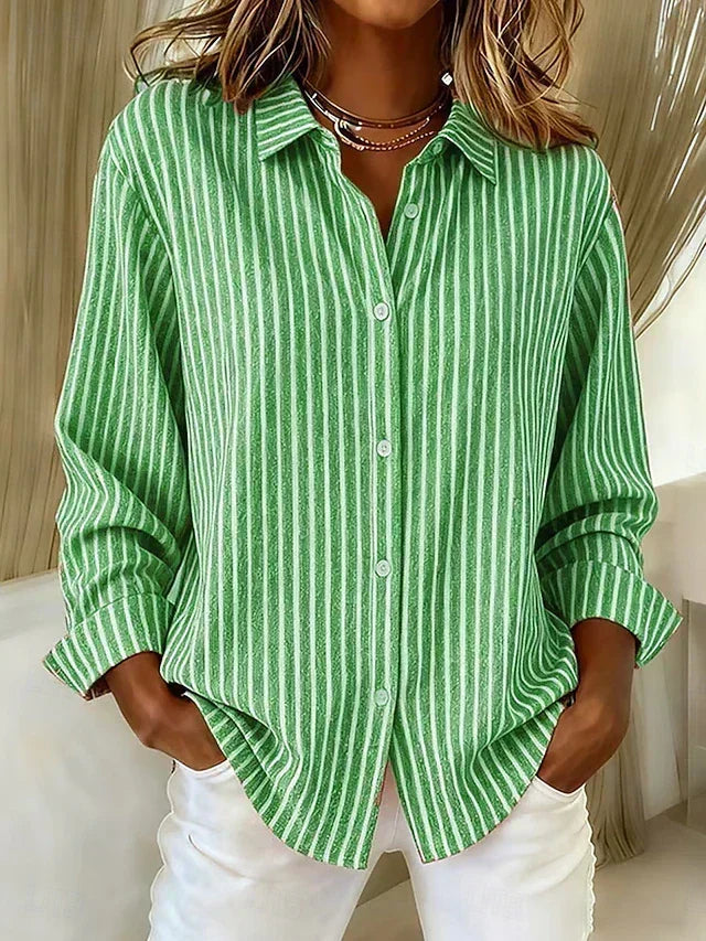 Gemma | Chemise Rayée à Boutons