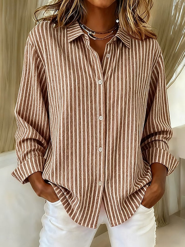 Gemma | Chemise Rayée à Boutons