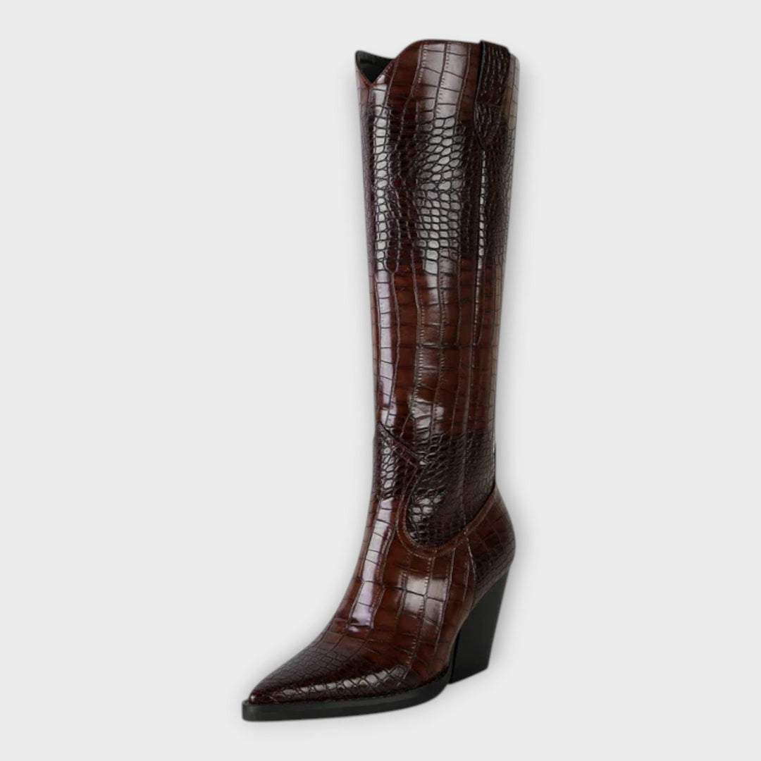 Sidonie - Bottes à motif croco
