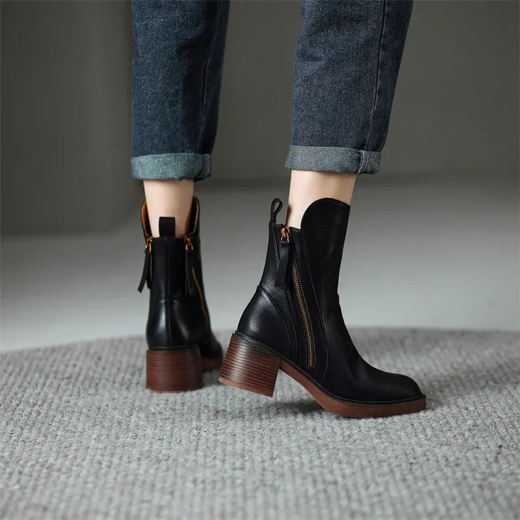 Clarisse - Bottes en cuir