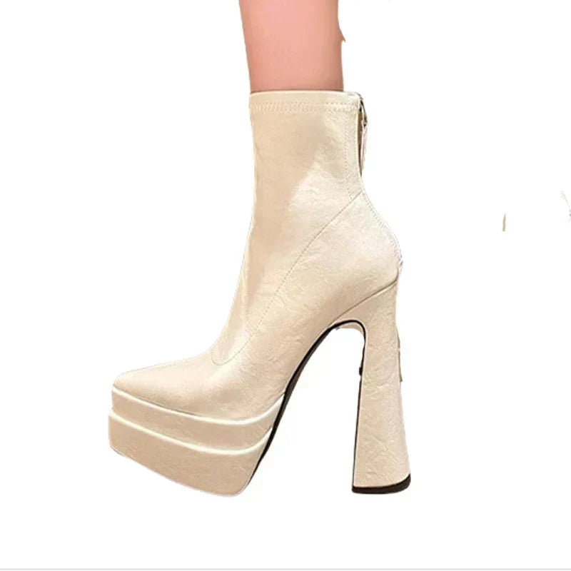 Andrée - Bottes Chelsea à talon haut