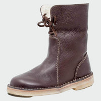 Léontine - Bottines en cuir imperméable à doublure en laine