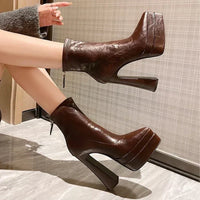 Andrée - Bottes Chelsea à talon haut