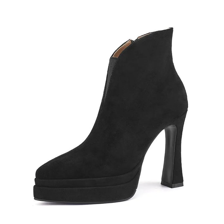 Victorine - Bottes rétro à talon aiguille