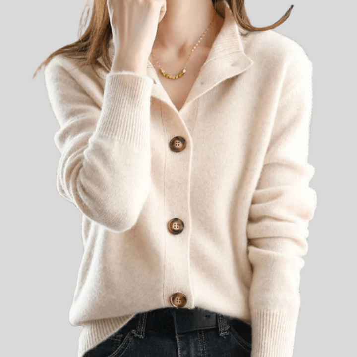 Claire | Cardigan Rétro En Cachemire