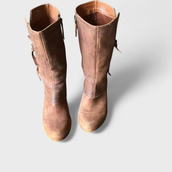 Amandine - Bottes vintage mi-mollet