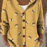 Paule | Cardigan à Motifs et Capuche
