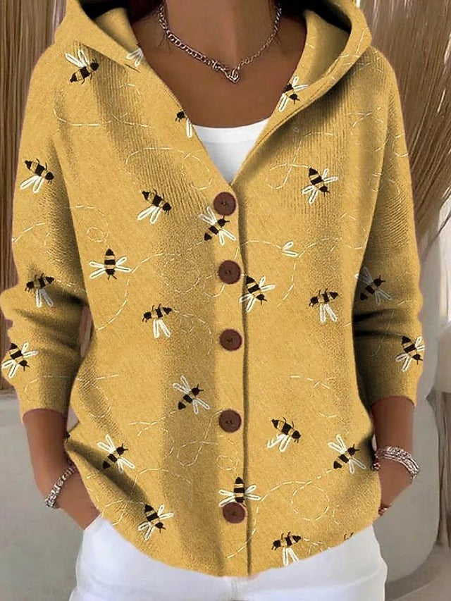 Capucine | Cardigan À Imprimé Artistique