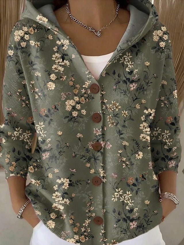 Paule | Cardigan à Motifs et Capuche