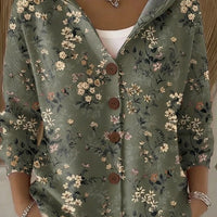 Capucine | Cardigan À Imprimé Artistique