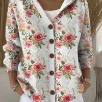 Capucine | Cardigan À Imprimé Artistique