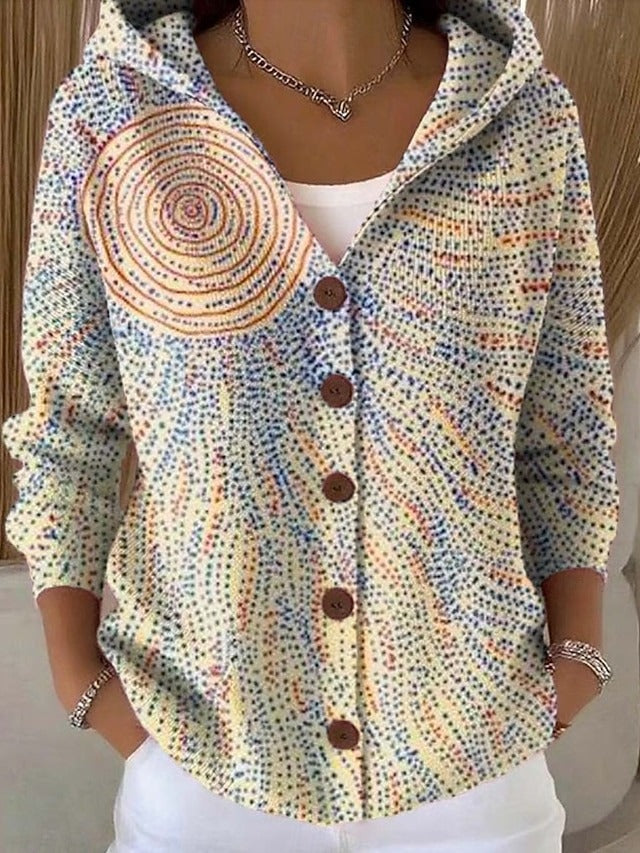 Paule | Cardigan à Motifs et Capuche