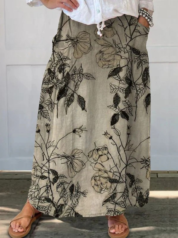 Zoé - Jupe Imprimée Légère