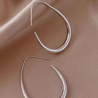 Boucles d'Oreilles Métalliques Ovales