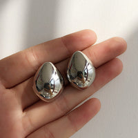 Boucles d'oreilles en métal en forme de goutte