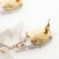 Boucles d'Oreilles en Pétales d'Orchidée