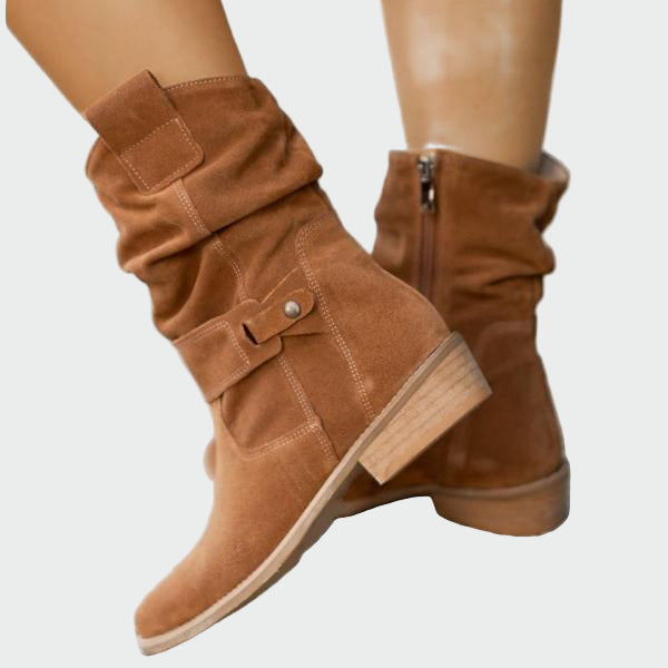 Perrine - Bottines montantes en daim