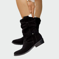 Perrine - Bottines montantes en daim