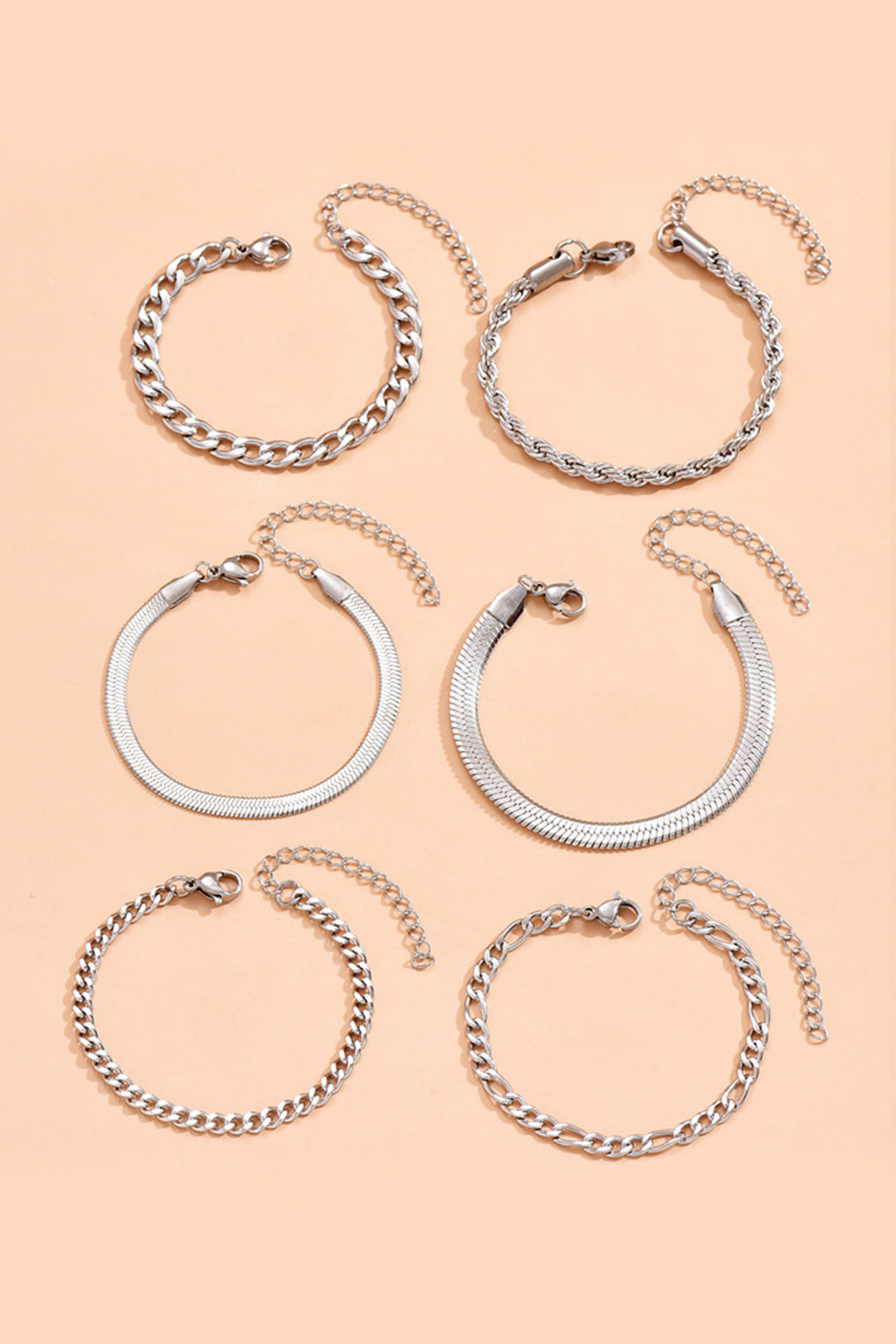Set de 6 bracelets cubains