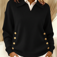 Victoire | Pull à Col Polo et Boutons