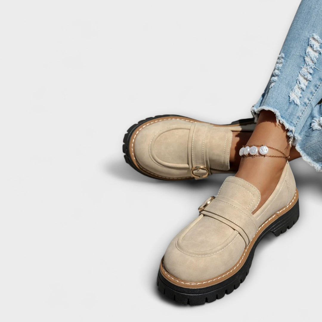 Charlotte | Mocassins Décontractés à Bout Rond