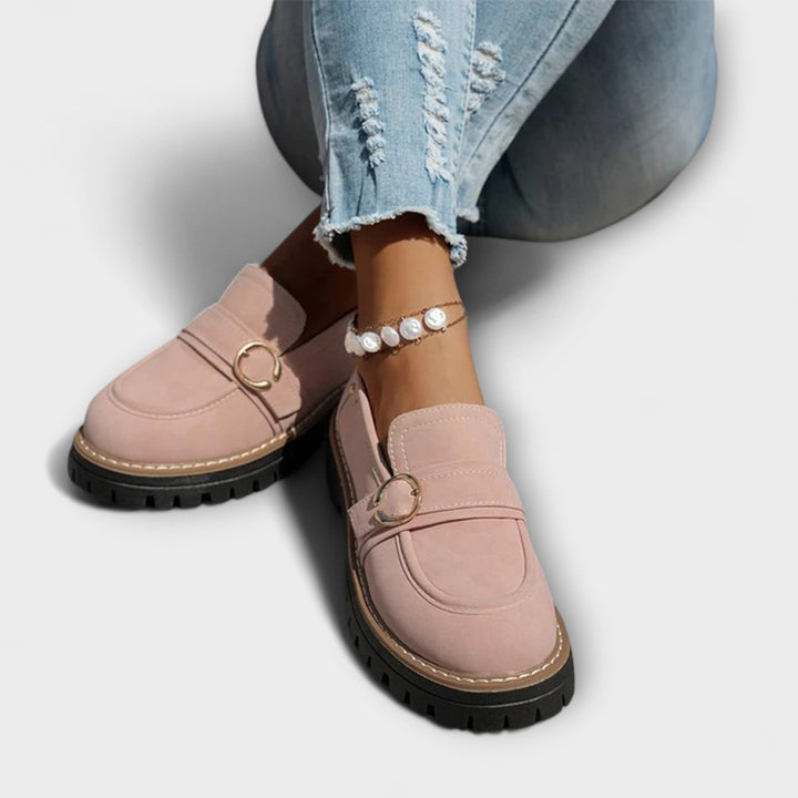 Charlotte | Mocassins Décontractés à Bout Rond