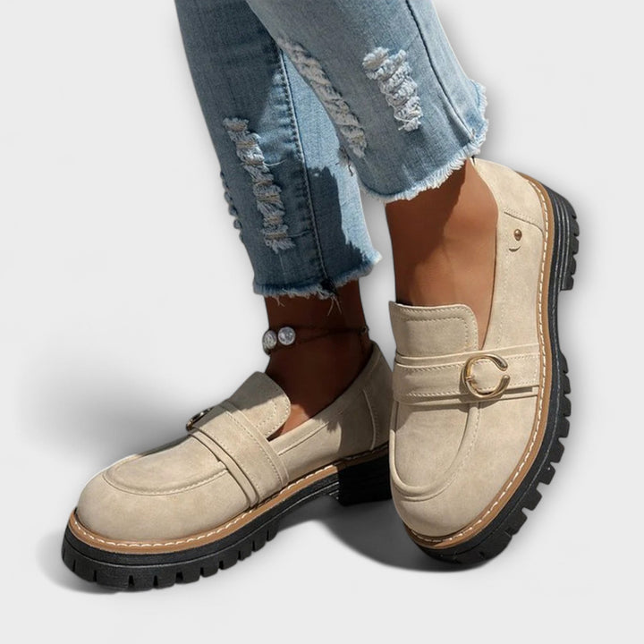 Laure | Mocassins Décontractés à Bout Rond