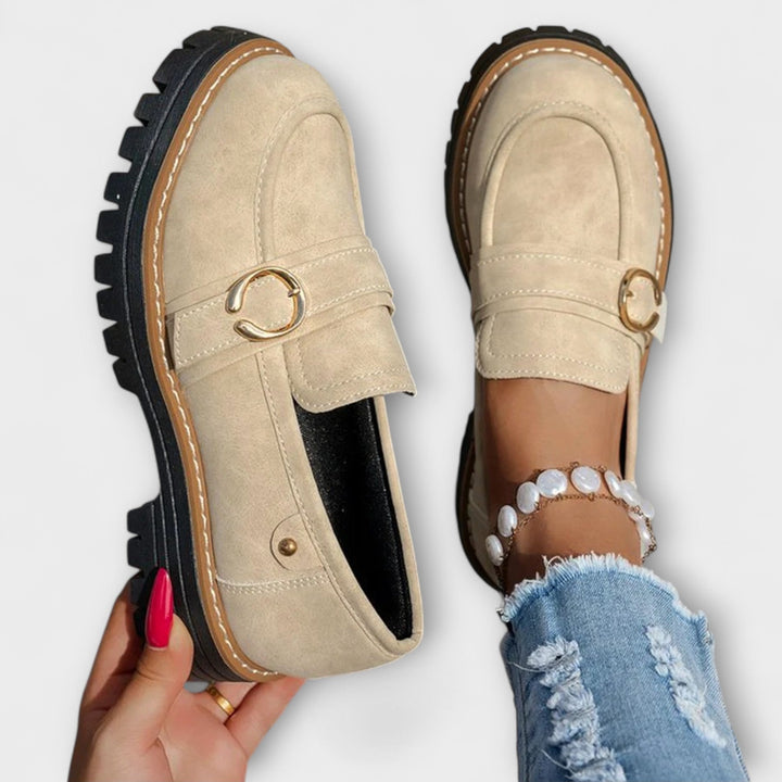 Charlotte | Mocassins Décontractés à Bout Rond