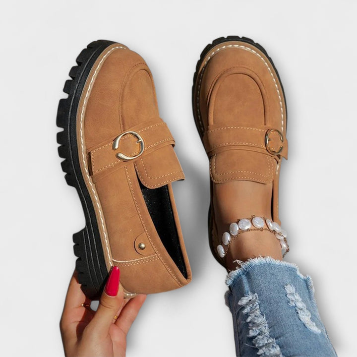 Laure | Mocassins Décontractés à Bout Rond