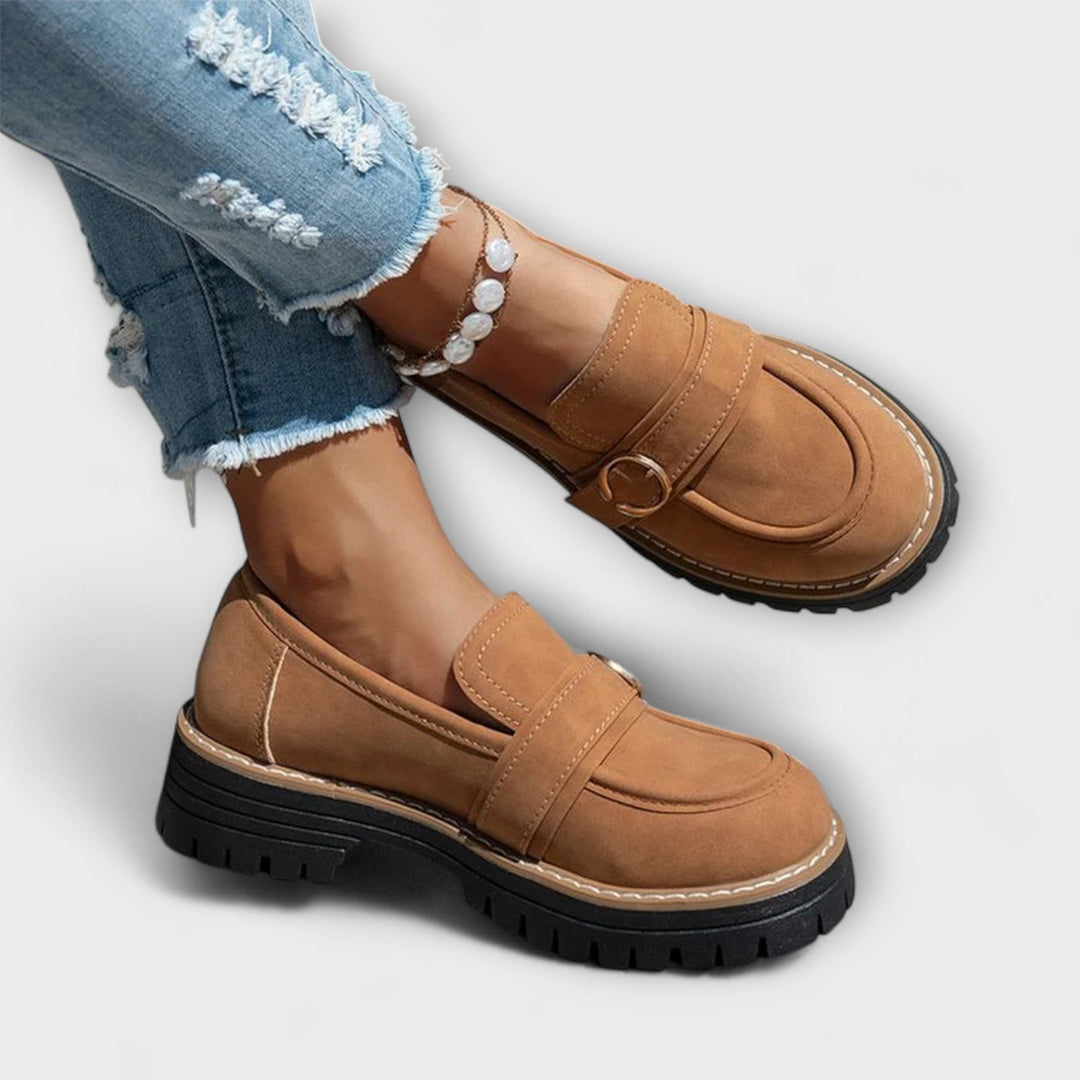 Laure | Mocassins Décontractés à Bout Rond