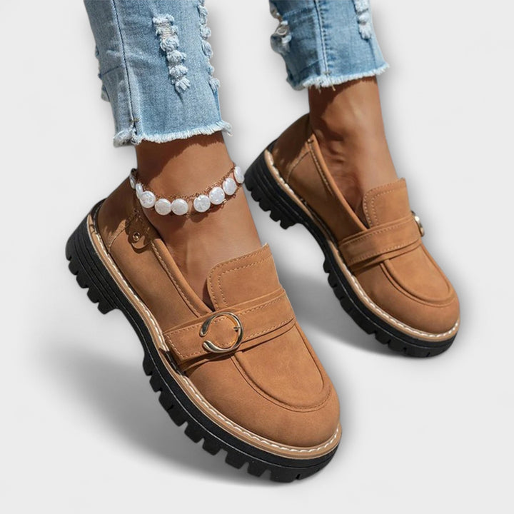 Charlotte | Mocassins Décontractés à Bout Rond