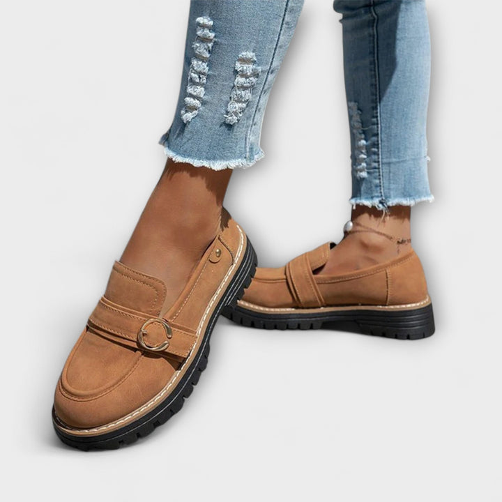 Laure | Mocassins Décontractés à Bout Rond