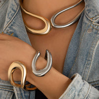 Bracelet Asymétrique Sculpté