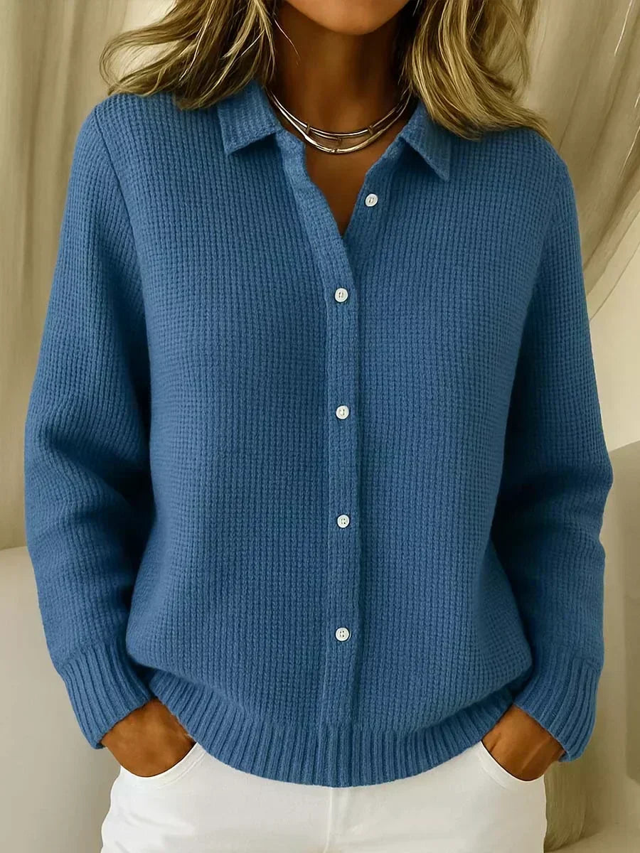 Carmelle | Cardigan Texturé à Boutons